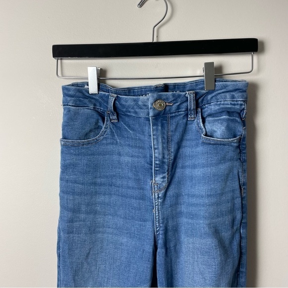 [American Eagle] Women's Curvy High Rise Raw Hem Jegging Denim Jeans - Picture 2 of 10